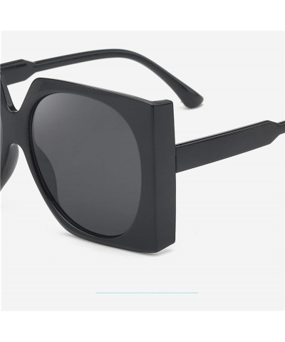 Square Large Frame Fashion Men's and Women's Outdoor Beach Decoration Sunglasses (Color : B, Size : 1) 1 B $20.45 Designer