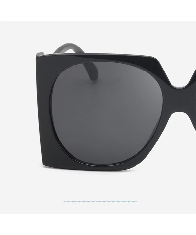 Square Large Frame Fashion Men's and Women's Outdoor Beach Decoration Sunglasses (Color : B, Size : 1) 1 B $20.45 Designer