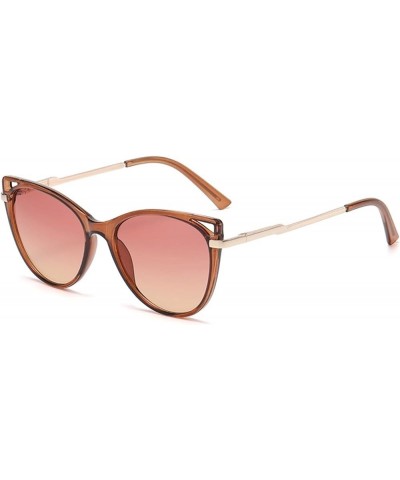 Woman cat Eye Decorative Sunglasses Outdoor Vacation Beach Party Sunglasses (Color : C, Size : 1) 1 C $15.06 Cat Eye