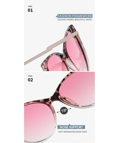 Woman cat Eye Decorative Sunglasses Outdoor Vacation Beach Party Sunglasses (Color : C, Size : 1) 1 C $15.06 Cat Eye