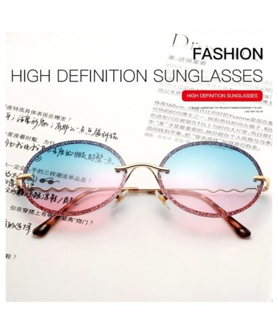 Women's Round Sun-Shading Sunglasses Outdoor Vacation Beach Sunglasses (Color : B, Size : Medium) Medium D $17.68 Designer