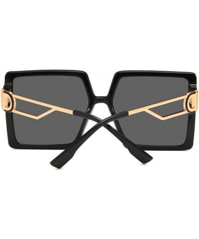 Square Sunglasses Women Retro Sun Glasses For Female Oversized Black Shades UV400 3 $24.84 Oversized