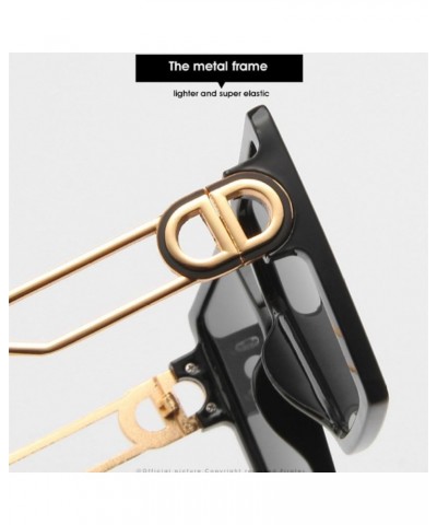 Square Sunglasses Women Retro Sun Glasses For Female Oversized Black Shades UV400 3 $24.84 Oversized