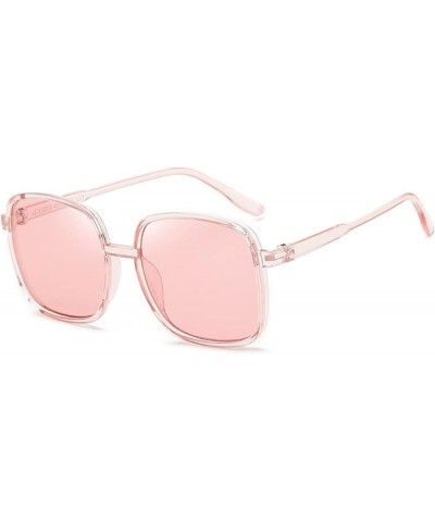 Large Frame Square Uv400 Men And Women Vintage Outdoor vacation Sunglasses E $15.62 Designer