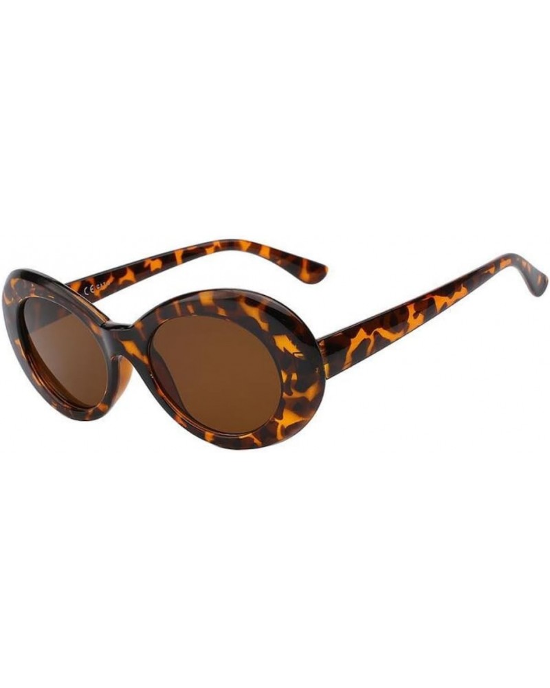 Women Cateye UV400 Glasses Classic Retro Vintage Oval Sunglasses Eeywear Leopard $8.45 Sport