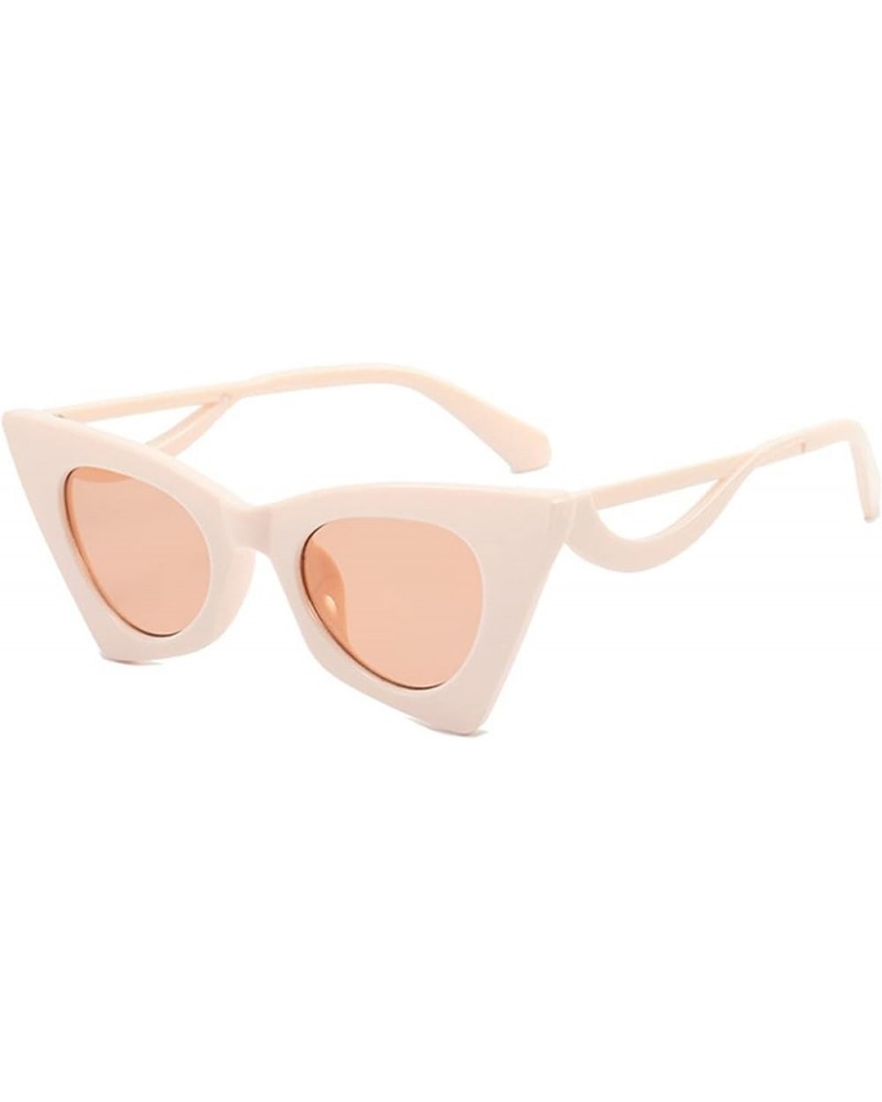 Cat Eye Men and Women Outdoor Sunglasses, Holiday Sunshade Glasses (Color : H, Size : Medium) Medium H $16.60 Designer