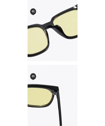 Large Frame Retro Women's Sunglasses Fashionable Men's Outdoor Driving Sunglasses D $12.80 Designer