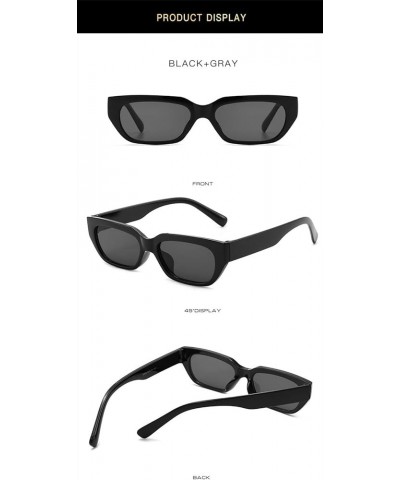 Fashion Hip Hop Retro Small Frame Cat Eye Outdoor Sunglasses for Men and Women (Color : E, Size : 1) 1 K $16.97 Cat Eye