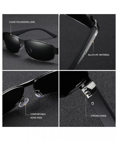 Men's Polarized Sunglasses HD Classic Eyewear Driving Sunglasses 100% UV Protection A $13.64 Round