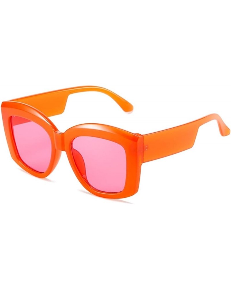 Fashion Large Frame Women Sunglasses Outdoor Vacation Beach Driving Sunglasses (Color : E, Size : 1) 1 D $11.81 Designer