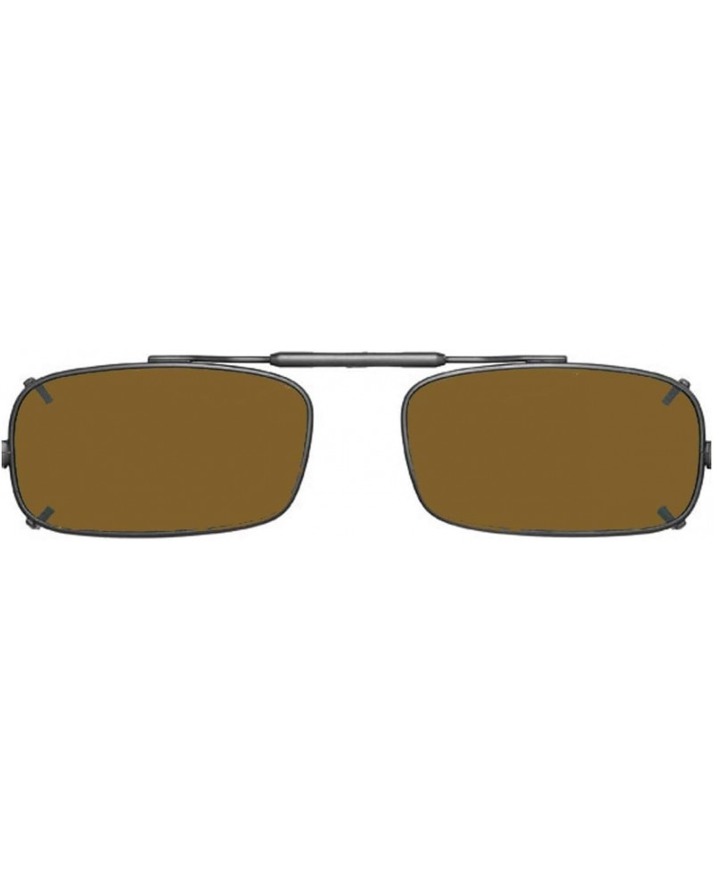 Visionaries Polarized Clip on Sunglasses - True Rec - Gun Frame - 50 X 28 Eye $31.83 Designer