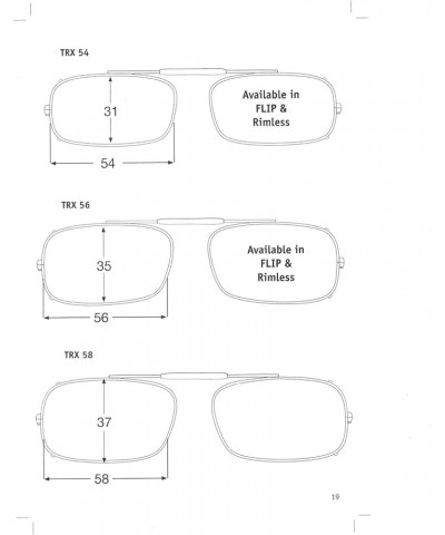 Visionaries Polarized Clip on Sunglasses - True Rec - Gun Frame - 50 X 28 Eye $31.83 Designer