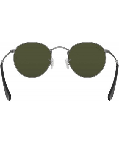 Rb3447 Round Metal Sunglasses Matte Gunmetal/G-15 Green $44.70 Round