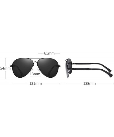 Polarized Men's Sunglasses Outdoor Vacation Sunshade Driving Sunglasses (Color : C, Size : Medium) Medium D $14.76 Designer