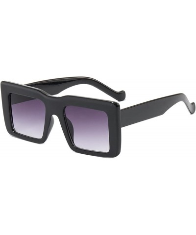 Square Large Frame Men and Women Outdoor Vacation Driving Decorative Sunglasses (Color : B, Size : 1) 1 D $18.53 Designer