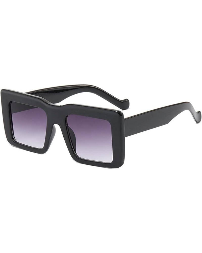 Square Large Frame Men and Women Outdoor Vacation Driving Decorative Sunglasses (Color : B, Size : 1) 1 D $18.53 Designer