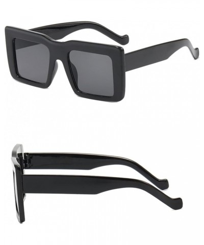 Square Large Frame Men and Women Outdoor Vacation Driving Decorative Sunglasses (Color : B, Size : 1) 1 D $18.53 Designer