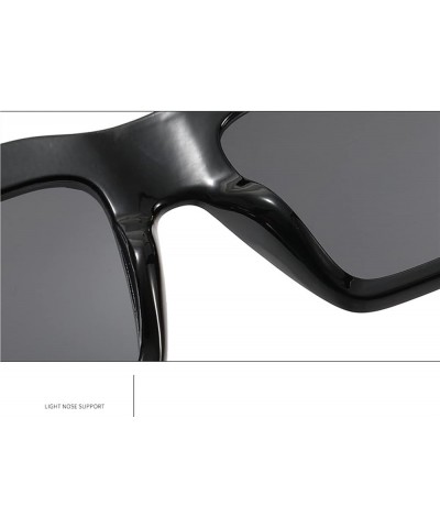 Square Large Frame Men and Women Outdoor Vacation Driving Decorative Sunglasses (Color : B, Size : 1) 1 D $18.53 Designer