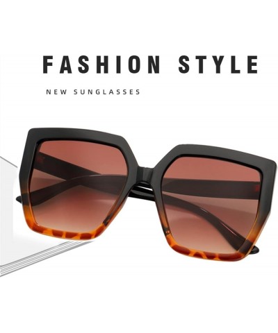 Large Square Sunglasses for Men and Women, Outdoor Holiday Sunshade Glasses (Color : E, Size : Medium) Medium F $15.23 Designer