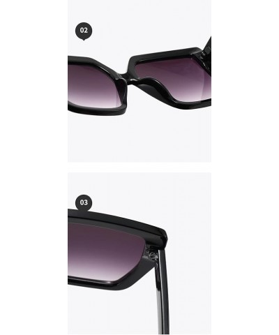 Large Square Sunglasses for Men and Women, Outdoor Holiday Sunshade Glasses (Color : E, Size : Medium) Medium F $15.23 Designer