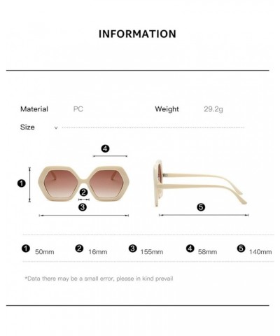 Retro Fashion Woman Sunglasses Outdoor Vacation Beach Driving Sunglasses (Color : C, Size : 1) 1 D $14.31 Designer