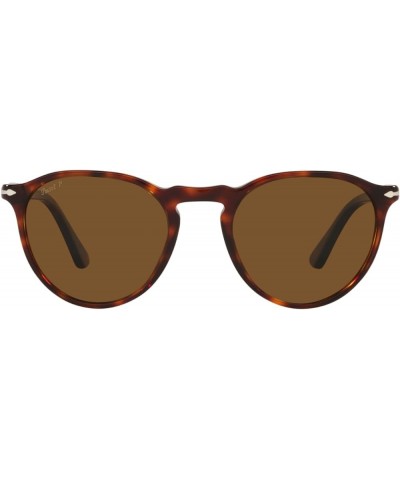 PO3286S Round Sunglasses Havana/Polarized Brown $162.97 Round