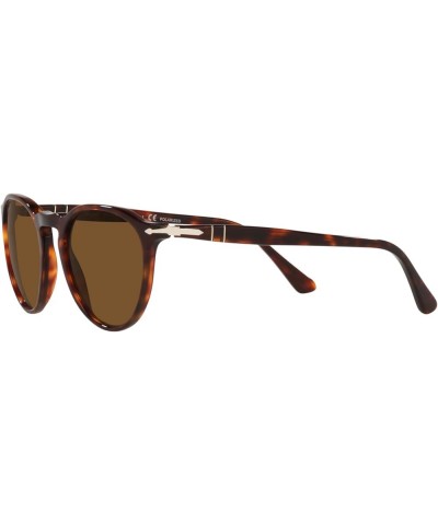 PO3286S Round Sunglasses Havana/Polarized Brown $162.97 Round