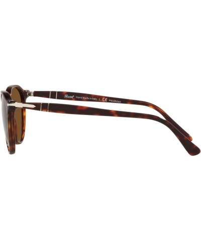 PO3286S Round Sunglasses Havana/Polarized Brown $162.97 Round