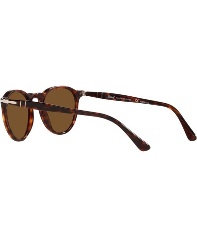 PO3286S Round Sunglasses Havana/Polarized Brown $162.97 Round