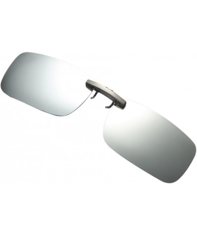 Oval Detachable Night Vision Lens Driving Metal Polarized Clip On Glasses Sunglasses Silver Free size $9.16 Oval