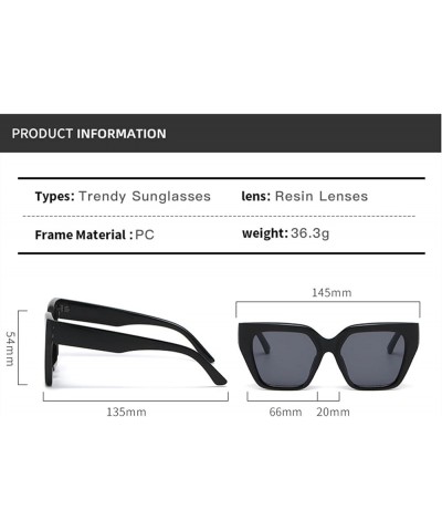 Large Frame Men and Women Street Photography Sunglasses Sunglasses Womens (Color : D, Size : Medium) Medium G $16.06 Designer