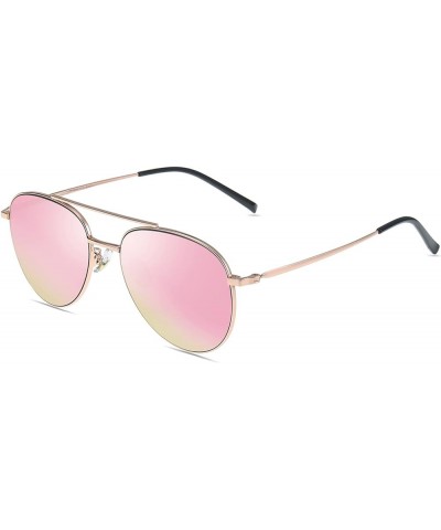 Nearsightedness Myopia Eyeglasses Polarized Pink Mirrored Driving Sunglasses **These are Not Reading Glasses**-Gold Frame||-1...