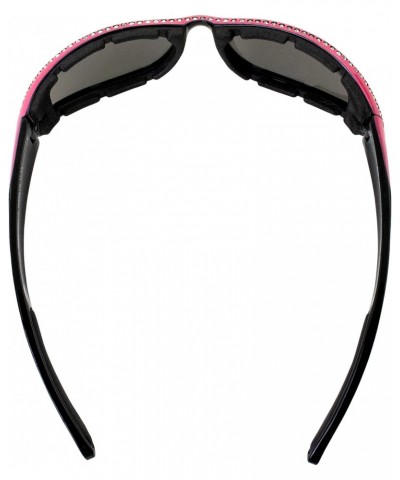 Size:One Size Marilyn 11 Pink FM Sunglasses- 86 Crystal Rhinestones- Flash Mirror Lenses $12.98 Designer