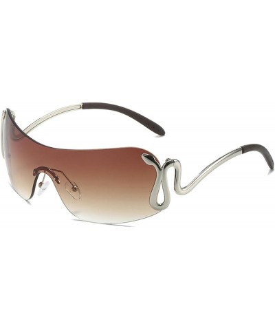 Frameless Sunglasses Women'S Men'S Sunglasses Women'S Sunglasses Uv400 Brown Pink $15.09 Designer