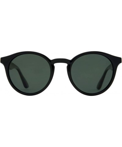 Optics Tiny Island Gloss Black Polarized Sunglasses $28.91 Round