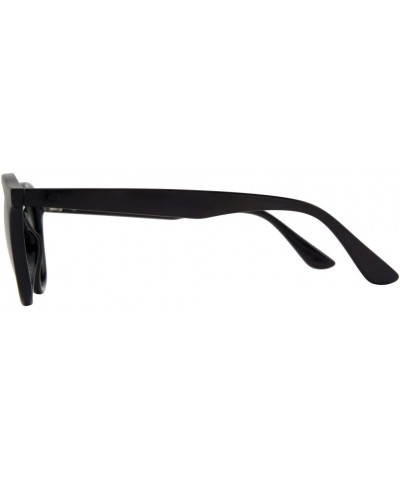 Optics Tiny Island Gloss Black Polarized Sunglasses $28.91 Round