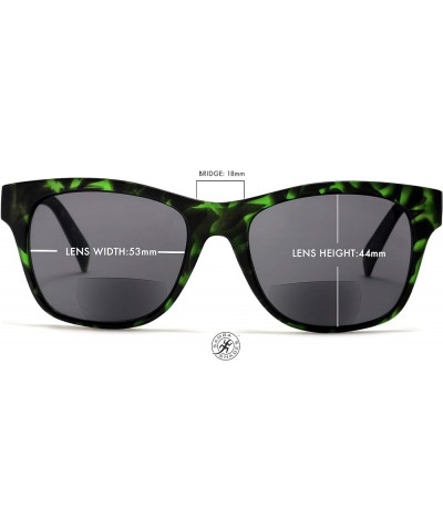 Bifocal Built In Reading Sunglasses for Men and Women Classic Tortoise Readers Summer Sun Green $18.19 Designer