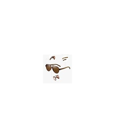 New Textured Sand Frame Men's Sunglasses Fashion Polarized Sunglasses Handmade Bamboo Mirror Gentleman Sunglasses $9.66 Designer