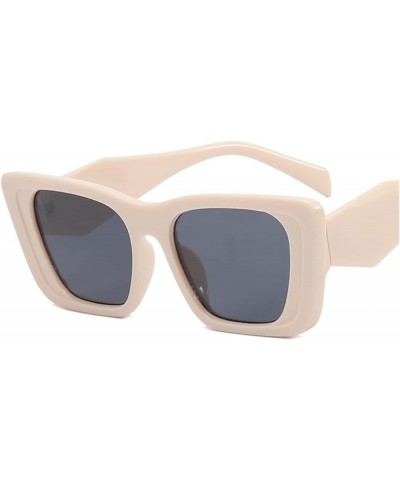 Retro Cat's Eye Street Shot Decorative Sunglasses Men and Women Outdoor Vacation (Color : D, Size : 1) 1 J $13.67 Designer