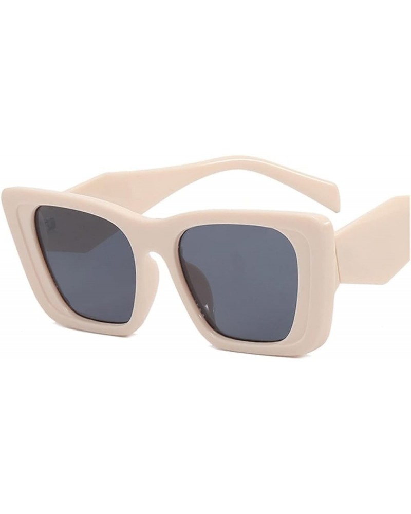 Retro Cat's Eye Street Shot Decorative Sunglasses Men and Women Outdoor Vacation (Color : D, Size : 1) 1 J $13.67 Designer