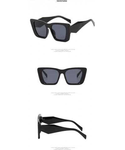 Retro Cat's Eye Street Shot Decorative Sunglasses Men and Women Outdoor Vacation (Color : D, Size : 1) 1 J $13.67 Designer