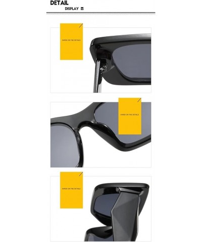 Retro Cat's Eye Street Shot Decorative Sunglasses Men and Women Outdoor Vacation (Color : D, Size : 1) 1 J $13.67 Designer