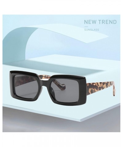 Small Frame Box Sunglasses Fashion Wear Men and Women Sunglasses (Color : 4, Size : 1) 1 1 $16.04 Designer