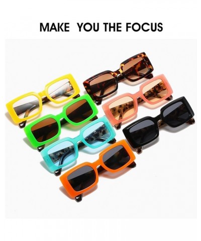 Small Frame Box Sunglasses Fashion Wear Men and Women Sunglasses (Color : 4, Size : 1) 1 1 $16.04 Designer