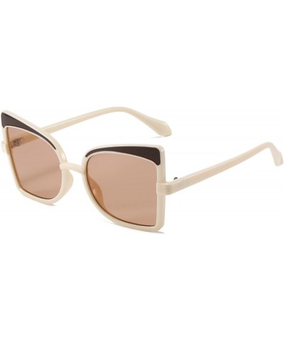 Cat Eye Fashion Men and Women Sunglasses Outdoor Vacation Sports (Color : F, Size : Medium) Medium G $16.71 Sport