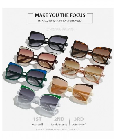 Cat Eye Fashion Men and Women Sunglasses Outdoor Vacation Sports (Color : F, Size : Medium) Medium G $16.71 Sport