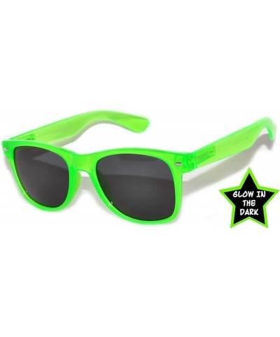 5,6,10,18 Pairs Classic Vintage Retro 80's Sunglasses Colored Frame 5 Pack Glow in Dark Smoke $11.60 Rectangular