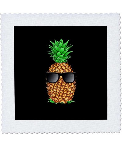 Funny Cool Tropical Island Pineapple with Sunglasses Beach... - Quilt Squares (qs_352700_3) 10x10 inch quilt square $7.99 Des...