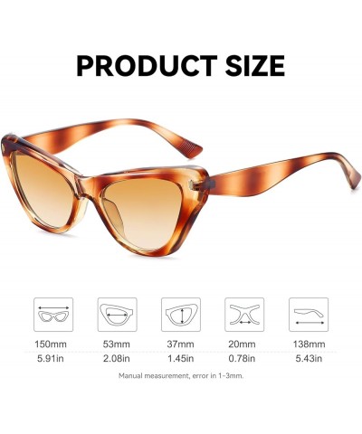 Trendy Retro Cat Eye Sunglasses for Women Classic Stylish 90s Vintage Cute Shades Designer Sunnies UV400 Lens FZN801 Tortoise...