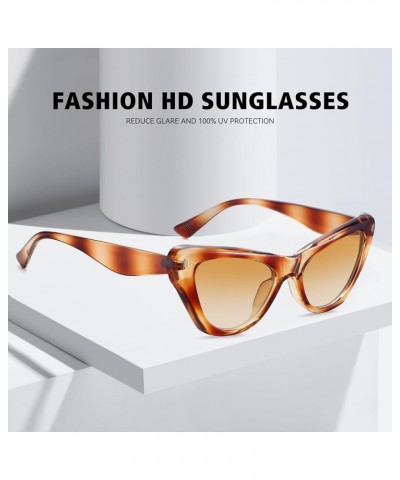 Trendy Retro Cat Eye Sunglasses for Women Classic Stylish 90s Vintage Cute Shades Designer Sunnies UV400 Lens FZN801 Tortoise...